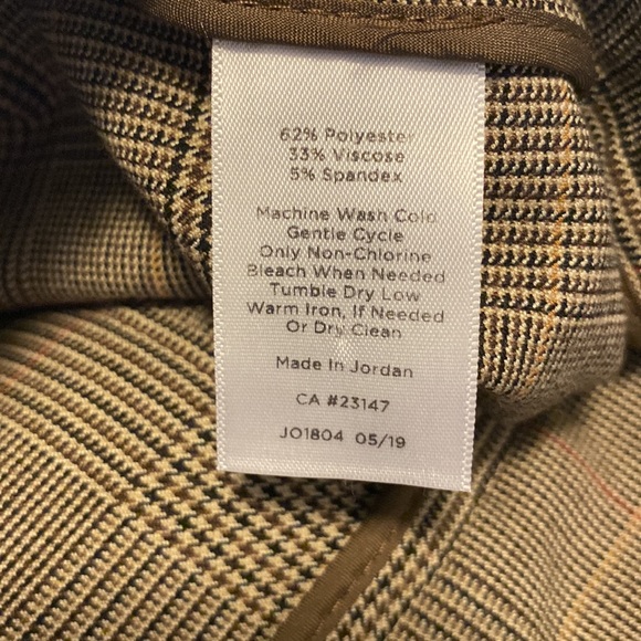 Talbots grey high-waist straight pants / Size 8P - Picture 6 of 7